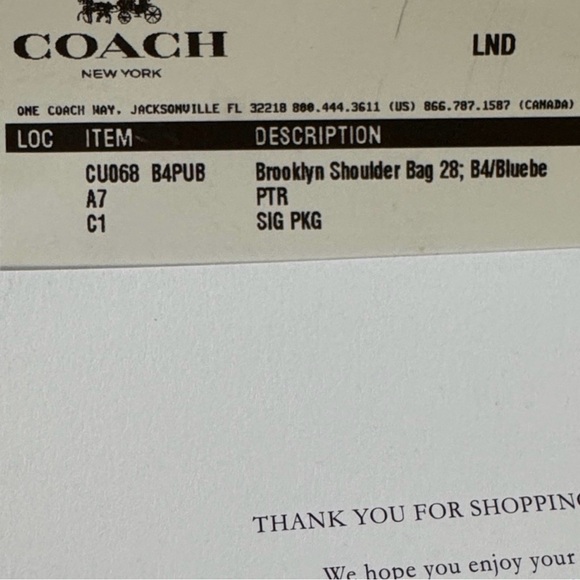 Coach Brooklyn Shoulder Bag 28 - Picture 6 of 6